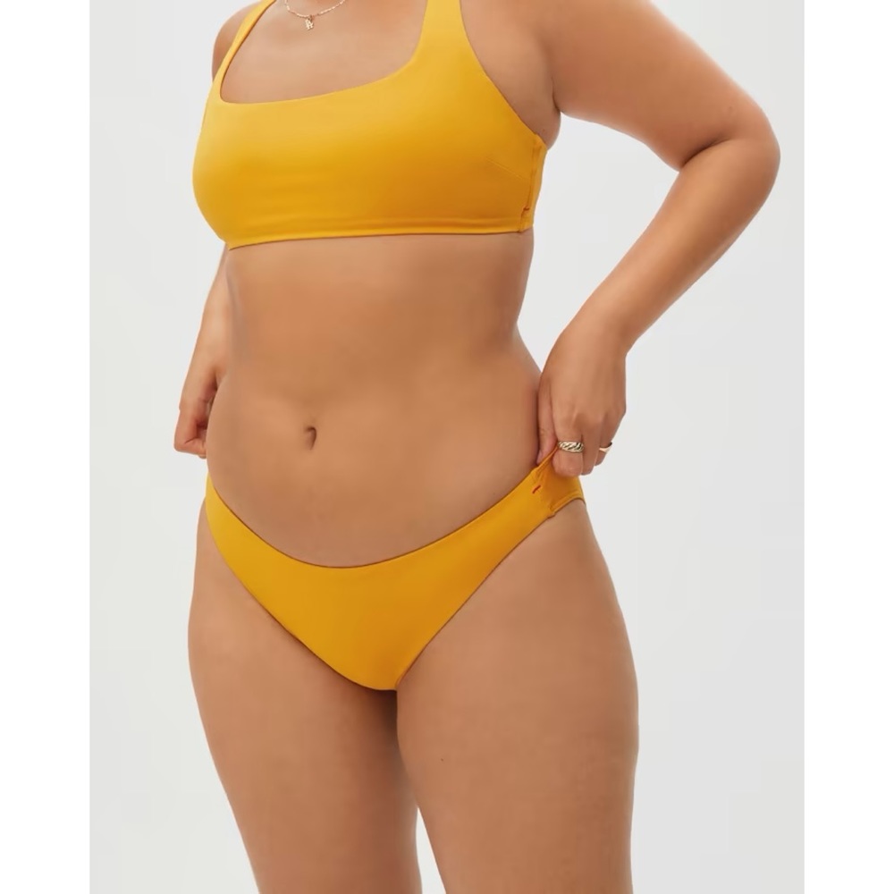 NWT Everlane The Bikini Bottom Yellow Medium